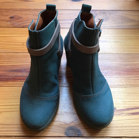 Art Teal Tan Strap Spanish Leather Boots, EUC, 38 - Picture 4 of 14